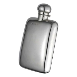 ANTIGUO - Plata Esterlina - FRASCO DE CADERA - Drew & Sons - 1904 - Imagen 1 de 6
