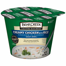 Bear Creek Hearty Soup Bowl, Creamy Chicken with Rice, 1.9 Ounce Pack of 6