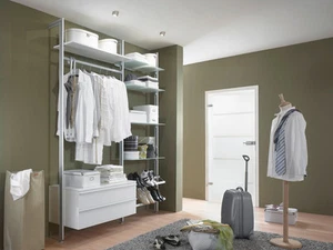 begehbarer Kleiderschrank "Fortis" (Aluminium / Holz) - Bild 1 von 2