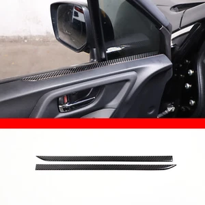 Carbon Fiber Window Bottom Panel Cover Trim For Subaru Forester 2013-2018 - Picture 1 of 14