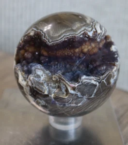 ESFERA DE ÁGATA VOLCÁNICA 76,4 MM/ 520 GRAMOS - Imagen 1 de 7