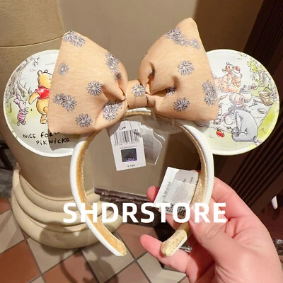 Diadema oreja Disney auténtica 2025 Winnie the Pooh Minnie Shanghai Disneyland Foto 1 de 3