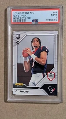 2023 Panini Instant NFL CJ Stroud RPS First Look Rookie Premiere RC /2359 PSA 9 - Image 1 of 4