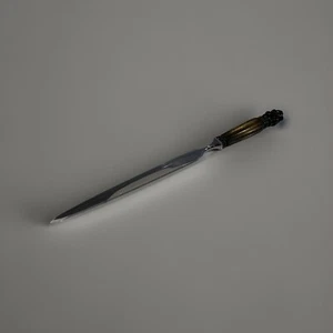 Antique Georg Jensen 925 Sterling Silver Denmark Acorn Letter Opener 6.25 Deco - Picture 1 of 8