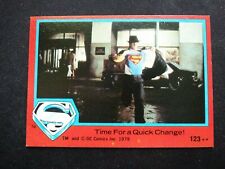 1978 Topps Superman Card # 123 Time for a Quick Change! (EX)