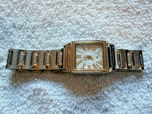 CROTON ECUATOR SCHWEIZER QUARTZ 18K GOLD LÜNETTE & LINKS SAPHIRKRISTALL UHR - Bild 1 von 9