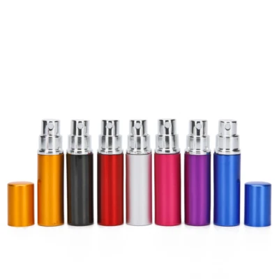 DIY 5ml/10ml Refillable Mini Perfume Spray Bottle Aluminum Scent Portable Travel - Image 1 of 4