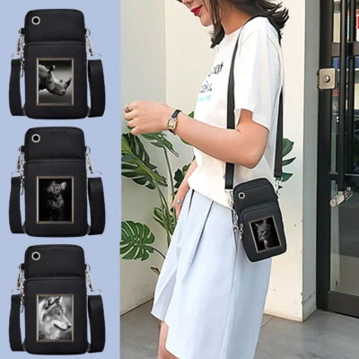 Borsa donna donna cellulare mini marsupio borsa a tracolla portafoglio tracolla - Immagine 1 di 4