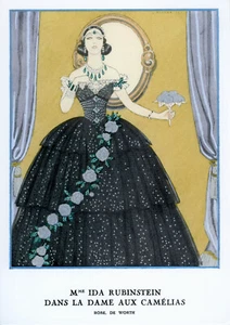 GEORGES BARBIER MADAME IDA RUBINSTEIN TIRAGE FORMAT A4 - Picture 1 of 1