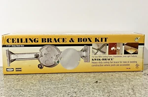 HUBBELL RACO Ceiling Fan & Light Fixture Brace Box Kit With Kwik-Brace - Picture 1 of 11