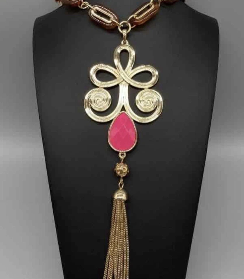 Lilly Pulitzer Gypsy Long Necklace In Original Box - Image 1 of 4