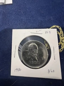 World Coins - Mexico 500 Pesos 1988 Coin KM# 529 Item 860 - Picture 1 of 2