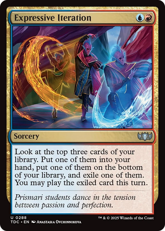 Expressive Iteration [Tarkir: Dragonstorm Commander] Near Mint - Image 1 of 1