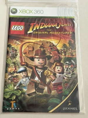 Booklet Only - Microsoft XBox 360 - LEGO Indiana Jones The Original Adventures - Image 1 of 2