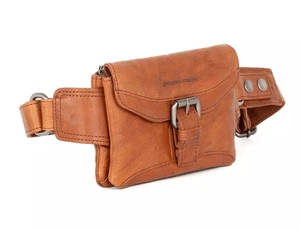 Borsa a tracolla Spikes & Sparrow in pelle Missouri Brandy Cognac cintura marsupio NUOVO - Foto 1 di 9