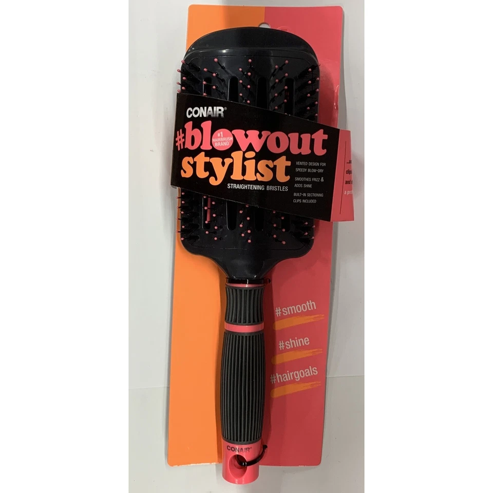 Cepillo de pelo ventilado Blowout Stylist con cerdas voluminizadoras y 2 clips Foto 1 de 4