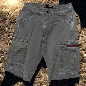 Ralph Lauren Polo Jeans Co. Cargo Freighter Shorts Sz. 29 Faded Gorpcore Y2K - Picture 1 of 9