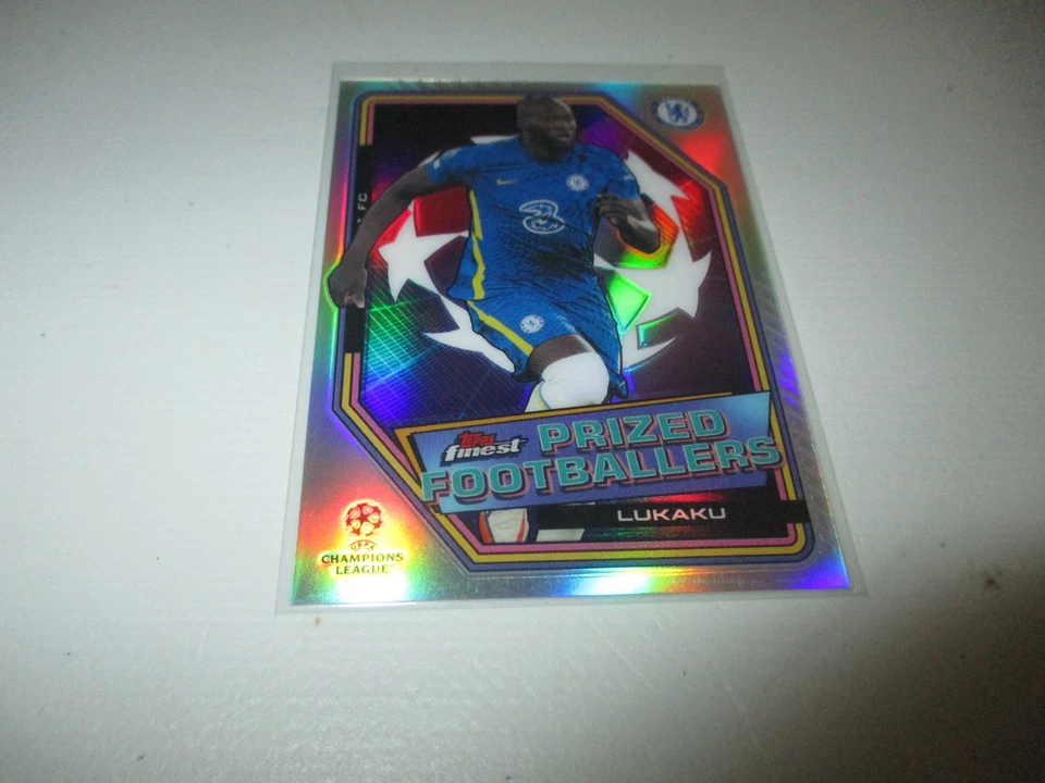 Lukaku 2022 Topps Finest Prized Footballers Refractor #PF-17 - Image 1 of 1