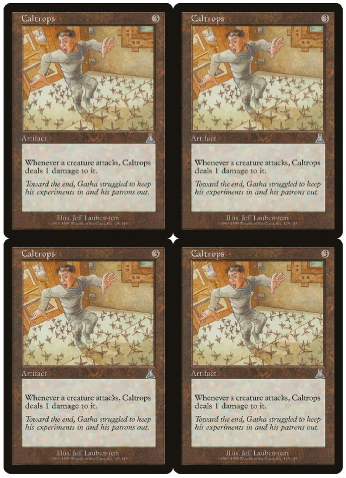 MTG Caltrops x4 Urza's Destiny Uncommon LP Playset - Image 1 of 1