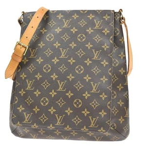 Auténtico bolso de hombro Louis Vuitton Musette de lona marrón - Imagen 1 de 15