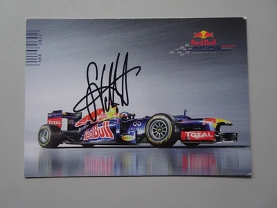 Autogrammkarte Sebastian Vettel Original Unterschrift - Bild 1 von 2