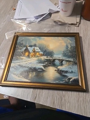 Vintage Canvas Oil Painting 8x10 - Image 1 of 4