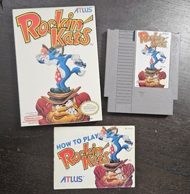 Rockin' Kats (Nintendo Entertainment System, 1991) NES Game/Manual/Box RARE CIB