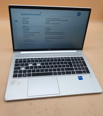HP ProBook 650 G8 15.6"  Core i5-1135G7 2.4GHZ BIOS LOCKED,SL28 - Image 1 of 4
