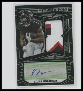 2023 Panini Obsidian #240 Bijan Robinson Electric Etch Green 08/25 Auto - Bild 1 von 2