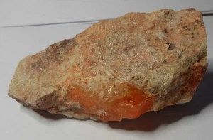 Mexican Fire Opal Rough Lapidary 3.6 OZ 83x43x27mm Nice Piece Earth-Mined - Picture 1 of 12