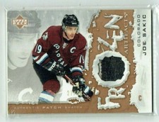 07-08 UD Upper Deck Artifacts Frozen Artifacts  Joe Sakic  /50  Patch