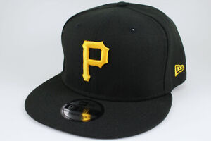 NEW ERA 9FIFTY BASIC SNAPBACK HAT CAP MLB PITTSBURGH PIRATES BLACK/GOLD ADULT
