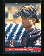 2011 MultiAd Rome Braves IP Autograph Christian Bethancourt #3 Rome Braves