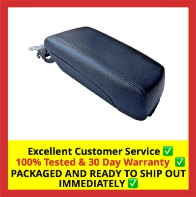 2011-2014 Subaru Outback Legacy Leather Console Lid Arm Rest Black OEM - Image 1 of 4