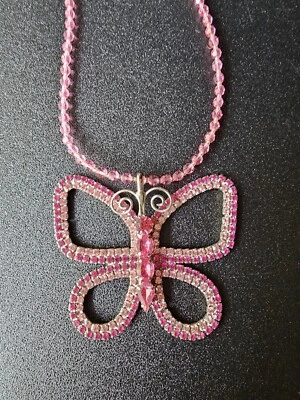 Tarina Tarantino "13 Going On 30" Y2K Swarovski Mariposa Collar De Colección NUEVO Foto 1 de 4