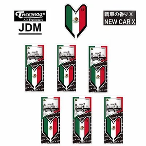 6 Paquetes Wakaba Treefrog Hoja Joven Nuevo Coche X Olor Bandera de México JDM Aire Refrescante - Imagen 1 de 5