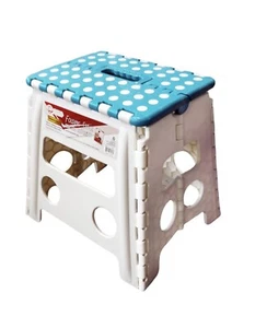 Home Folding Step Stool Plastic 264lbs Capacity, 8.5"/10.5"/12" - Picture 1 of 2