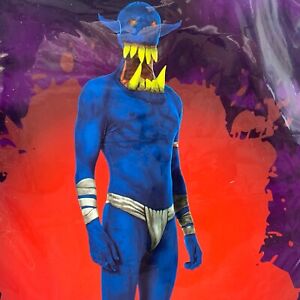 New MEDIUM Jaw Dropper BLUE ORC Fantasy ROLE-PLAYING Halloween Party COSTUME