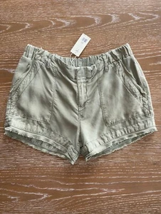 $168 NWT JOIE Cypress Green Alek Linen-Blend Shorts SOFT AS BUTTA! Nordstrom XS - Picture 1 of 7