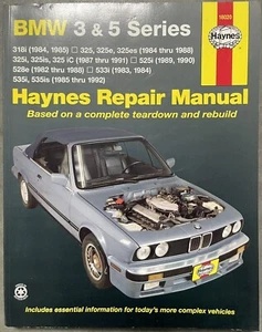 1982 1983 1984 1985 1986 1987 1988 1990 1991 1992 BMW 3 5 SERIES REPAIR MANUAL - Picture 1 of 13