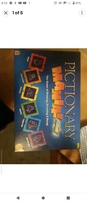 Pictionary Mania Board Game By Mattel Games (2005) Complete In Original Box - Image 1 of 4