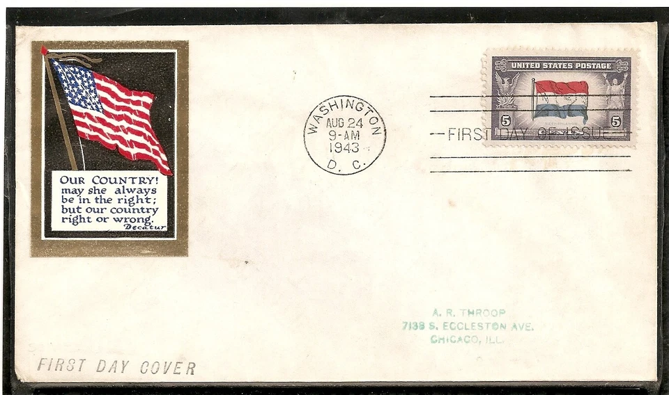 SCOTT 913 NETHERLANDS OVERRUN NATIONS FIRST DAY COVER FDC - Image 1 of 1