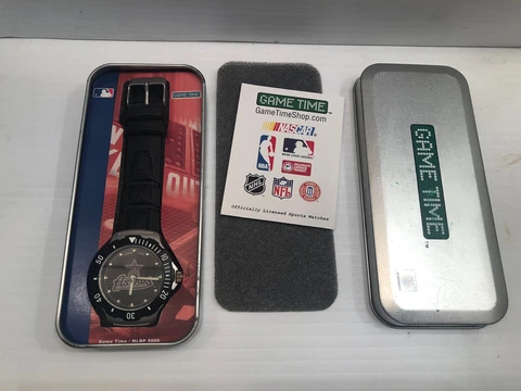 Houston Astros Game Time Wristwatch Men’s In Tin Cover