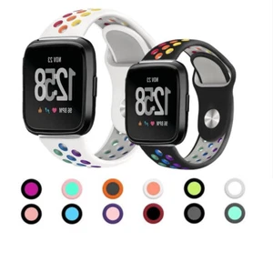 Sport Strap For Fitbit Versa/Versa 2/Versa Lite Classic Soft Silicone Watch Band - Picture 1 of 33