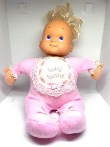 Vintage Baby Beans Doll - Blonde Hair, Blue Eyes, Pink Outfit - 1990 - Picture 1 of 11