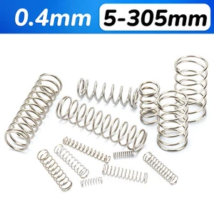 Druckfedern, Stahlfedern, Federn, Rückstellfedern, Edelstahl V2A A2, d= 0,4 mm - Picture 1 of 5