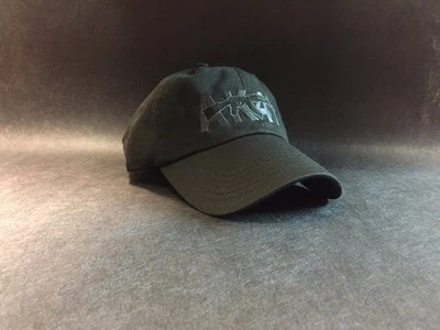 AK-47 Hat Cap Pistol Firearm Black w/DK Charcoal Rifle Weapon Embroidery - Image 1 of 4