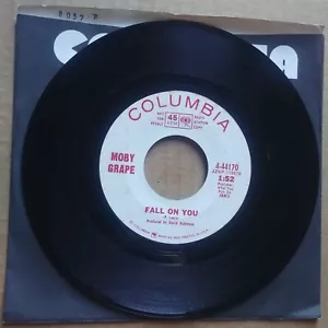 MOBY GRAPE Fall On You/Changes DJ PROMO 45 7" GARAGE ROCK Record Vinyl 1967 RARE - Picture 1 of 2