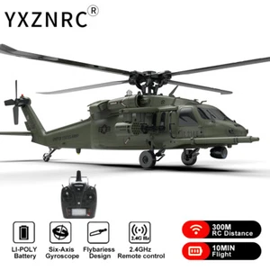 YXZNRC UH60 Black Hawk 6CH Gyro 2.4G 6-Achsen Flybarless RC Hubschrauber 2 Akku - Bild 1 von 24