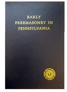 Early Freemasonry In Pennsylvania Borneman Hardcover 1981 250 anniversary ed - Picture 1 of 1